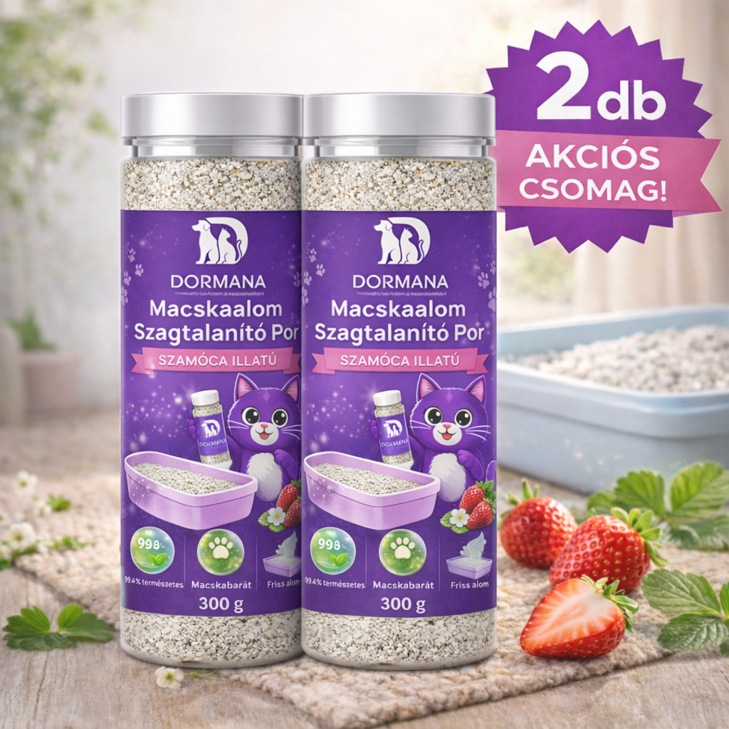 2 db Macskaalom Szagtalanító Por - 4 havi kiszerelés