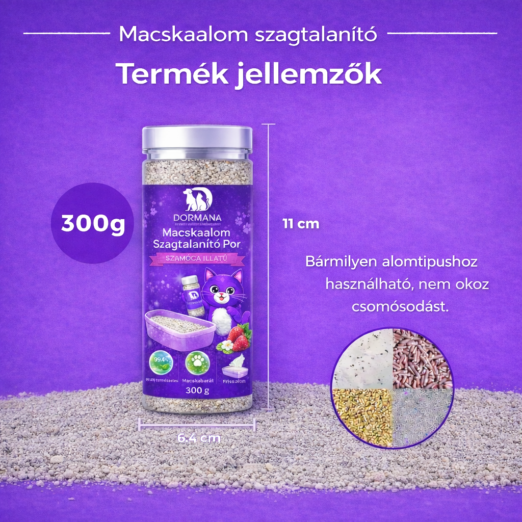 Macskaalom Szagtalanító Por