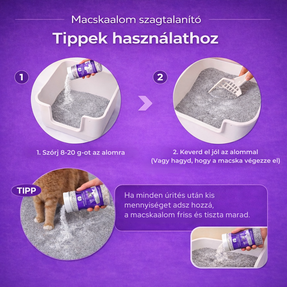 Macskaalom Szagtalanító Por